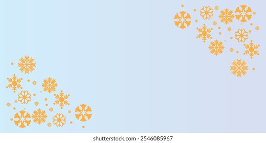 snowflake border vector icon. Christmas snowflake border banner. vector illustration.