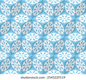 snowflake box pattern. vector illustration