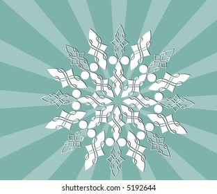 floco de neve com vetor de explosão