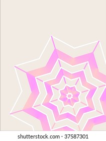 Snowflake card VECTOR