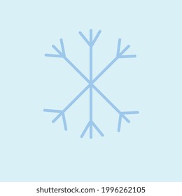 Copo de nieve para diseño de decoración de celebraciones. Diseño de vectores. Fondo blanco. Fondo del clima. Patrón abstracto de Navidad. El clima nevado. Cielo azul. Fondo natural abstracto del paisaje
