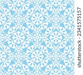 snowflake ceramic tile pattern. merry christmas mandala background. vector illustration