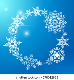 Snowflake Christmas ball.