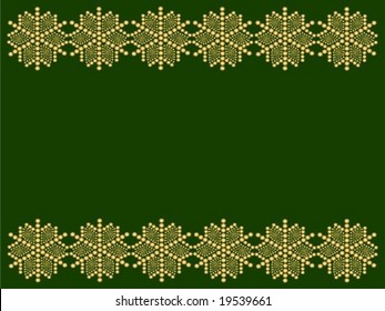 Snowflake christmas border