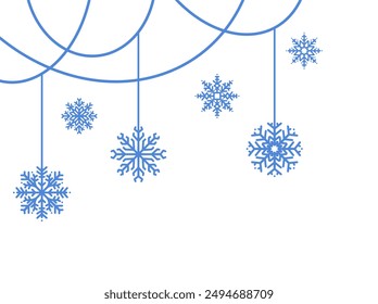 Snowflake Christmas Clip Art Illustration