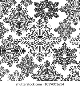 snowflake christmas decoration pattern background