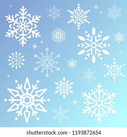 Snowflake Christmas design background vector