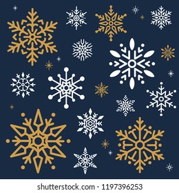 Snowflake Christmas design background vector