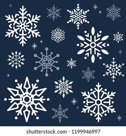 Snowflake Christmas design background vector