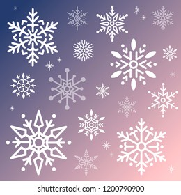 Snowflake Christmas design background vector