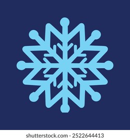 Vector de diseño de Navidades Snowflake. Iconos. Copo de nieve blanco. Plantilla del copo de nieve. Invierno de nieve. Icono. Icono de Vector de copo de nieve