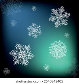 Conjunto de Vector de diseño de Navidades Snowflake
