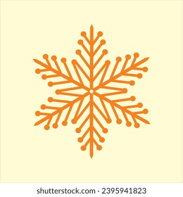 snowflake christmas design,vector cartoon snowflake icon