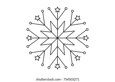Snowflake for Christmas holidays