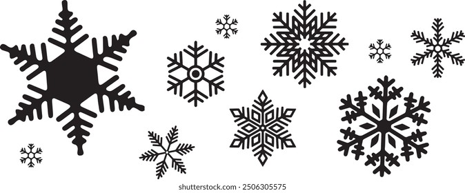 Icono de Navidad de copo de nieve - Vector de nieve 
