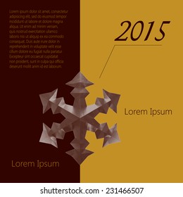 Snowflake. Christmas snowflake. Christmas infographics with snowflake.