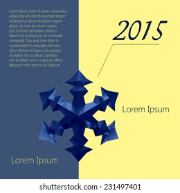 Snowflake. Christmas snowflake. Christmas infographics with snowflake.