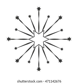 snowflake christmas isolated icon vector illustration design