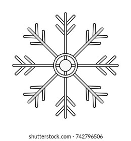 snowflake christmas related icon image 