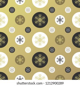 Snowflake, Christmas seamless pattern for use as wrapping paper gift,wallpaper or background