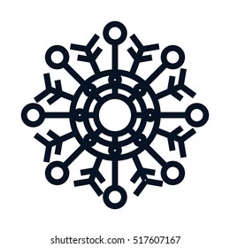 Snowflake of Christmas season design