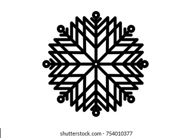 Navidad con copos de nieve, símbolos