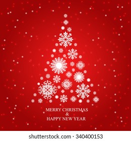 Snowflake Christmas Tree Design
