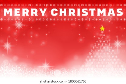 Snowflake and Christmas tree illumination background material