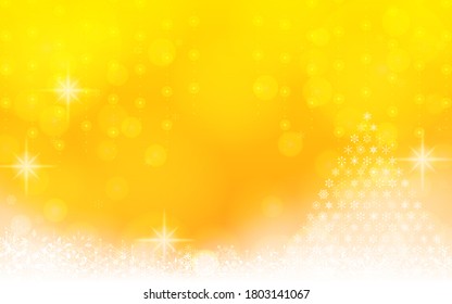Snowflake and Christmas tree illumination background material