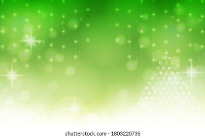 Schneeflocken und Hintergrundmaterial zur Weihnachtsbaumbeleuchtung