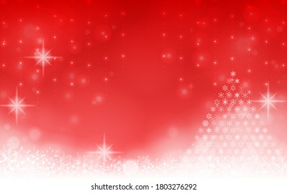 Snowflake and Christmas tree illumination background material