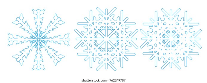 snowflake Christmas, vector