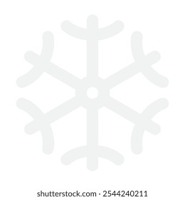 Snowflake christmas vector icon illustration