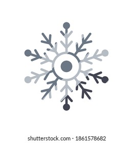 snowflake, christmas and winter concept, line degraded style icon vector illustration design