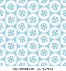 snowflake and circle seamless pattern design for background, wallpaper, textile design, fabric, card, wrapping paper, notebook, diary cover, blanket, blanket for kids, tile, decorative and etc.