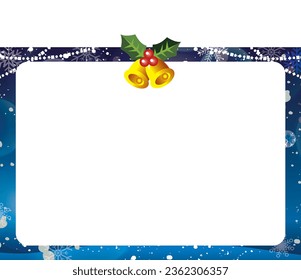 Snowflake classic Christmas frame frame set