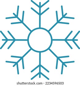 Snowflake clipart vector design illustration