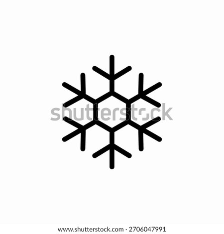 snowflake cold icon sign vector