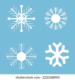snowflake collection design graphic resource