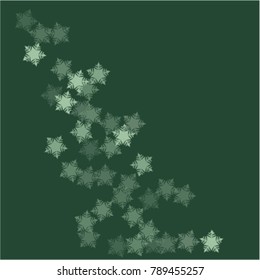 Snowflake covered which consists of isolated elements. Stylish, consist of beautiful  elements in snowflake covered. Can be used as print, wallpaper, cards, poster, logo, background