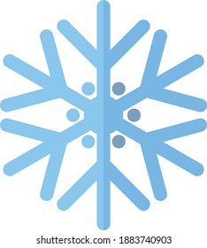 Snowflake Created with Geometric Shapes