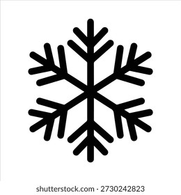 snowflake crystal silhouette vector icon set, black color and white background