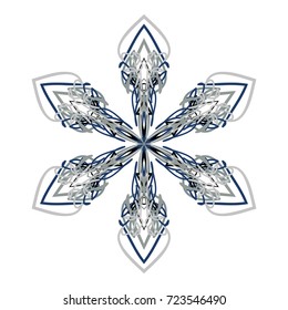 Snowflake to decorate Christmas and New Year.