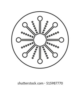snowflake decoration christmas icon vector illustration design
