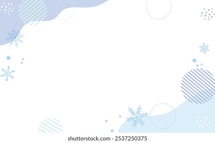 
Snowflake decoration frame background material