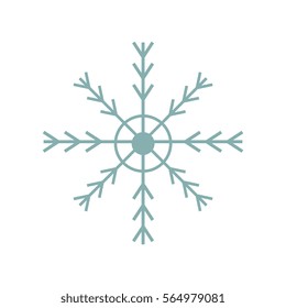 snowflake decoration isolated icon