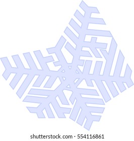 Snowflake Decorative Asymmetric