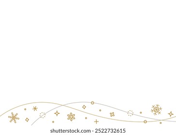 Snowflake decorative frame, winter image design