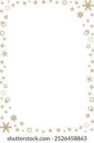 Snowflake decorative frame, winter image design, vertical background