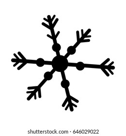snowflake decorative isolated icon